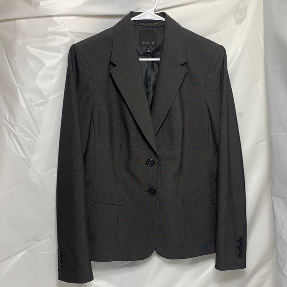 THE Limited Light Black Button Front Blazer Size 10 - Picture 2 of 5